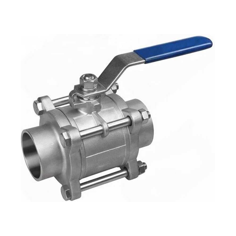 Изображение товара Кран шаровой АТКА нержавеющая сталь 80 мм полнопроходной для систем воды нефти и газа