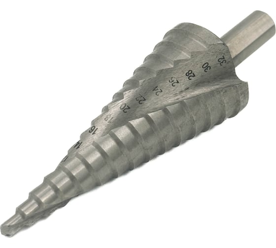 Изображение товара Сверло по металлу ступенчатое SKOLE (SS3) сталь М2 4-32мм витое 1шт/уп SS3-4-32V