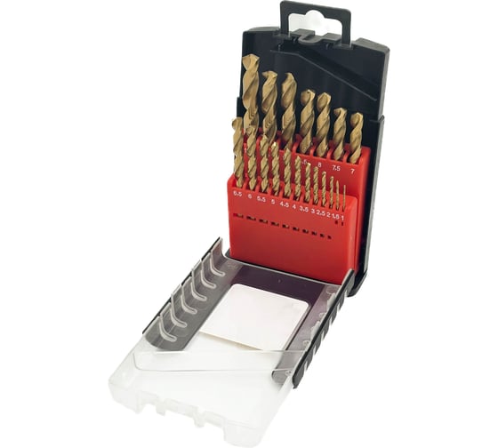 Изображение товара Набор сверл по металлу SKOLE (SM15) M2 Co 19 шт SM15-654219