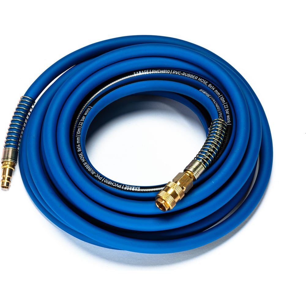 Изображение товара Шланг ПВХ армированный GARAGE 8/14 мм, 10 м, европейский рапид соединение