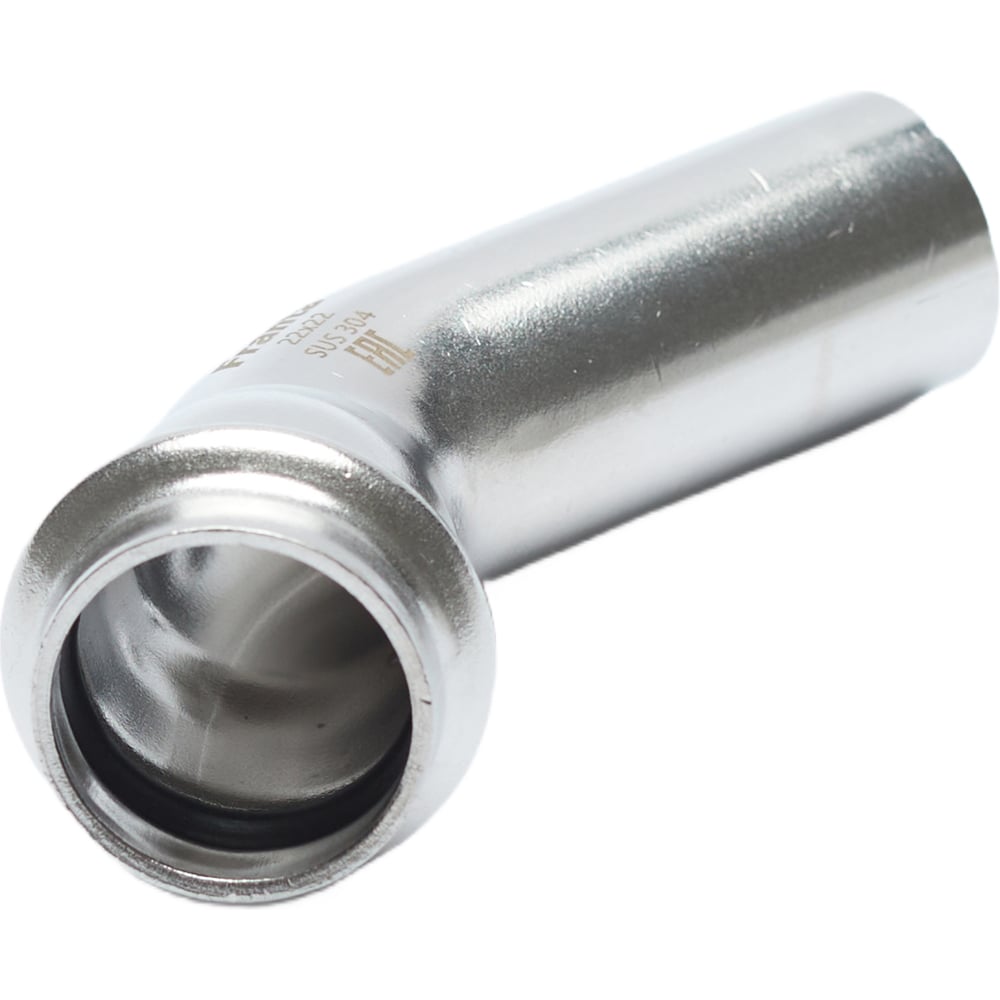 Изображение товара Угольник однораструбный FRANTA 45 ВПр-НПр, 15 мм из нержавеющей стали SUS 304, 3 шт