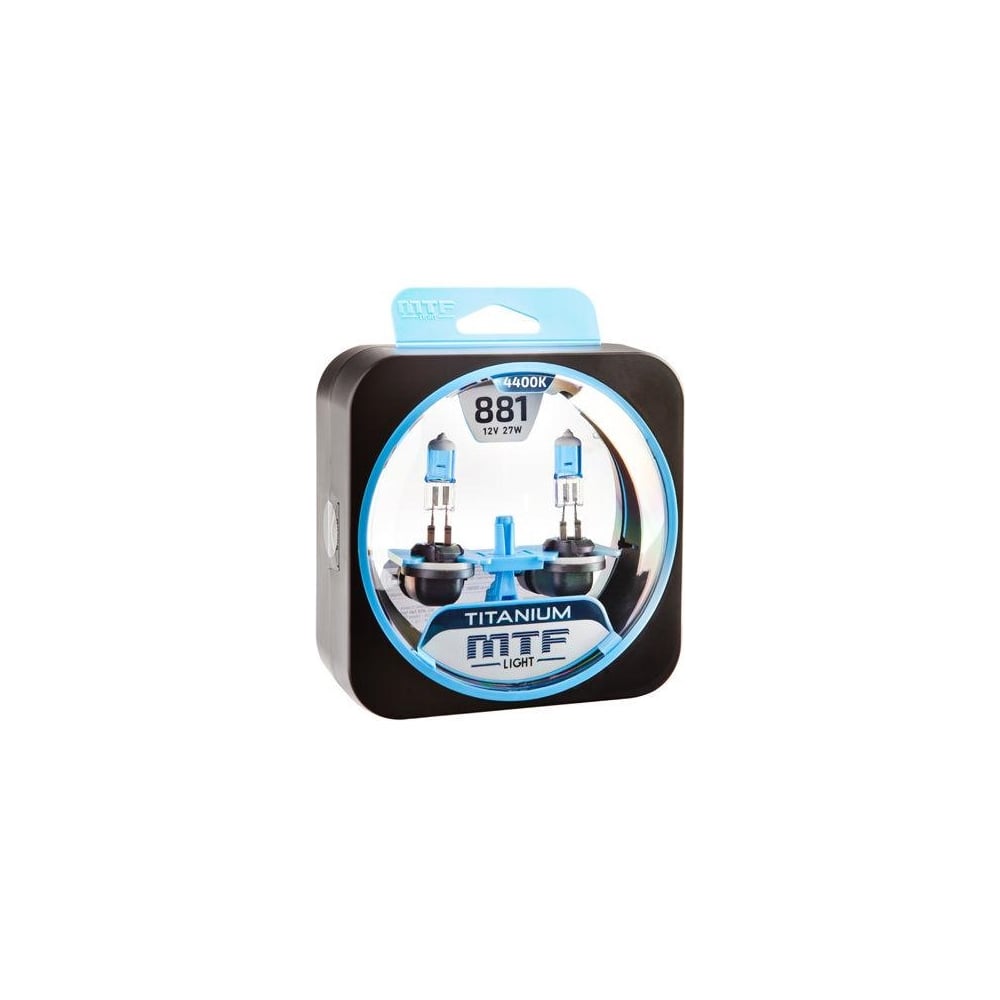 Изображение товара Галогенные автолампы MTF Light TITANIUM Н27(881), 12V, 27W, комп. HTN1281