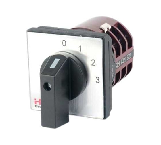 Изображение товара Переключатель кулачковый HLT ПК-1-102 32А 2P 0-1-2-3 IP20 085-21-006