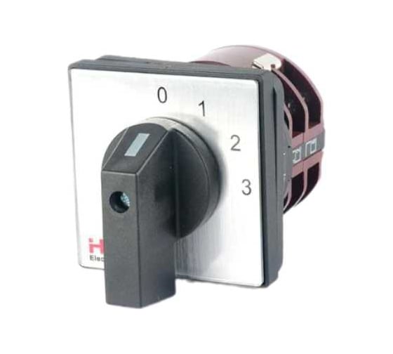 Изображение товара Переключатель кулачковый HLT ПК-1-101 32А 1P 0-1-2-3 IP20 085-21-003