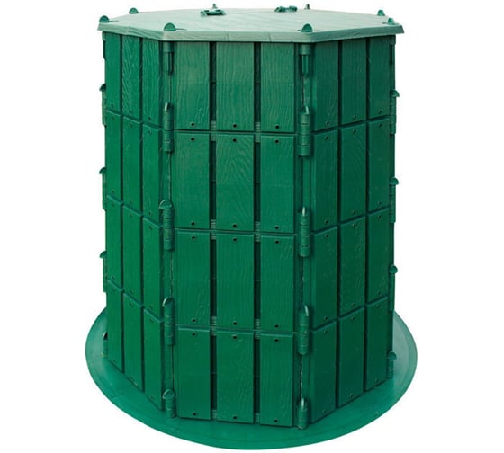 Изображение товара Компостер с крышкой и дном ПОДВОРЬЕ 800л KomposterKrishka800
