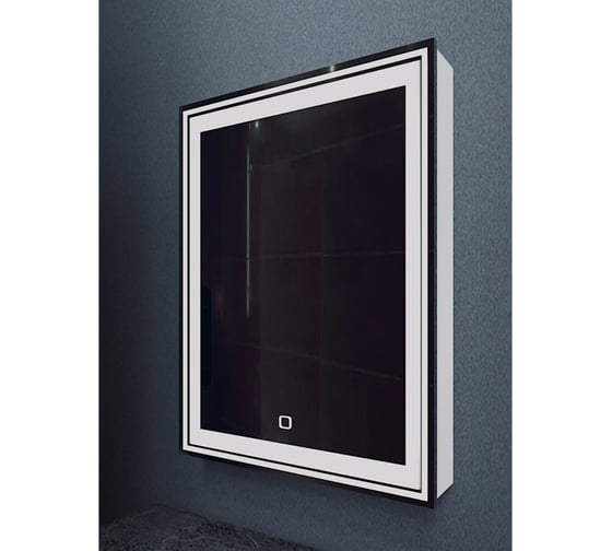 Изображение товара Зеркало шкаф MIXLINE "Мелис" 600x800 ШВ, левый, сенсорный выключатель, светодиодная подсветка 547079