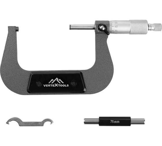 Изображение товара Микрометр механический vertextools 75-100мм 31-75-100