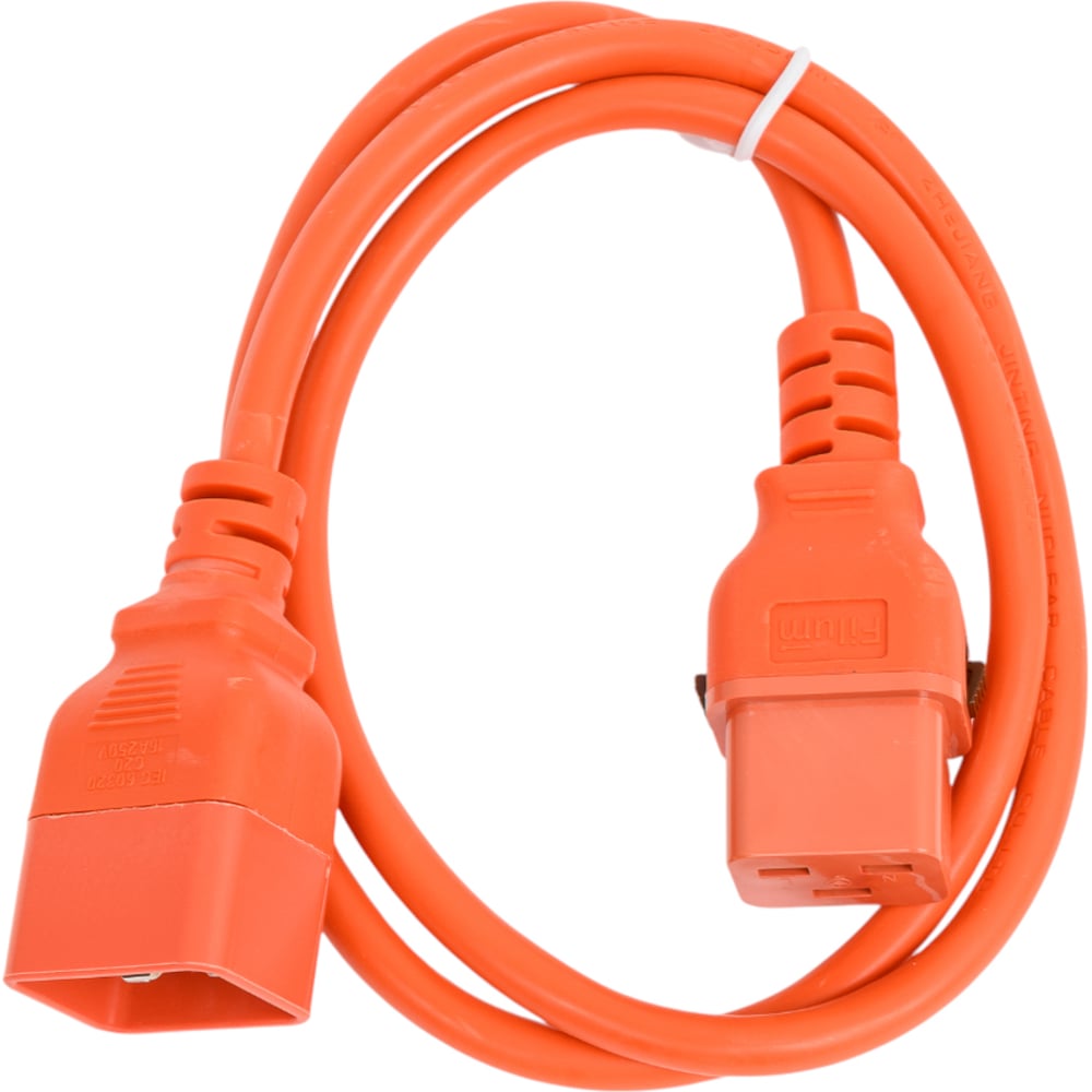 Изображение товара Кабель питания Filum 3x1.5 С19 - C20 1м IP20 оранжевый
