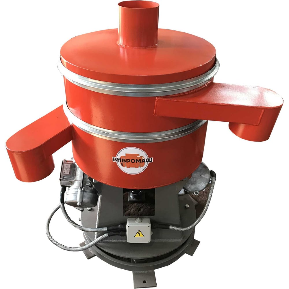 Изображение товара Вибросито круглое ВИБРОМАШ СВ-0,6 однодечное, D=600мм, сетка любая, вибраторы ВИ-99НБ - 2шт, низкоуглеродистая сталь, с пультом управления СВ-0,6 однодечное