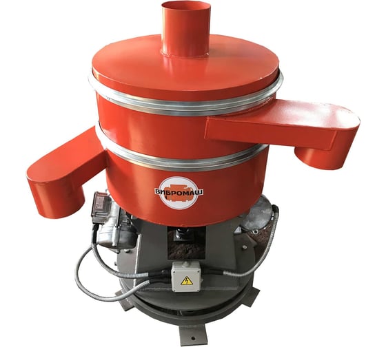 Изображение товара Вибросито круглое ВИБРОМАШ СВ-0,6 однодечное, D=600мм, сетка любая, вибраторы ВИ-99НБ - 2шт, низкоуглеродистая сталь, с пультом управления СВ-0,6 однодечное