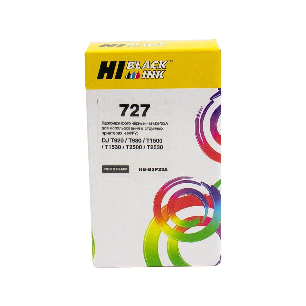 Изображение товара Картридж для HP DJ T920/T1500 Hi-Black 130 мл черный