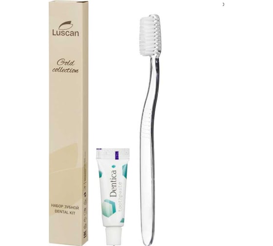 Изображение товара Набор зубной LUSCAN Gold Collection картон, 200 шт 2039449