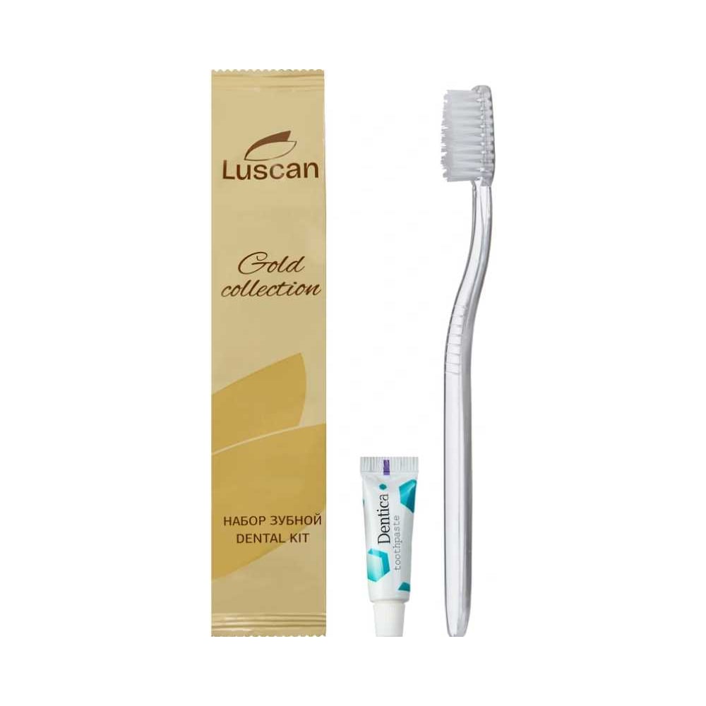 Изображение товара Набор зубных щеток LUSCAN Gold Collection ПЭ 300 шт для взрослых и детей
