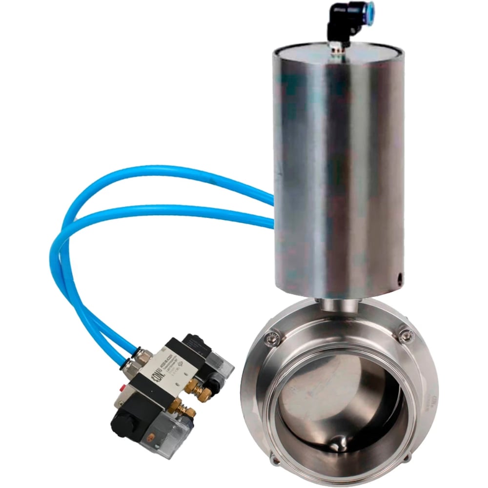 Изображение товара Затвор clamp 304-304-Sil-2W-C-H Ду20 Ру10 из нержавеющей стали