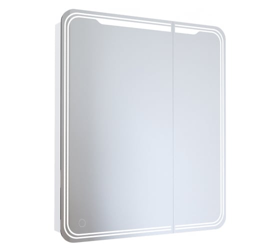 Изображение товара Зеркало шкаф MIXLINE "ВИКТОРИЯ" 700x800 ШВ, 2 створки, левый, светодиодная подсветка 547259