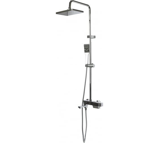 Изображение товара Душевая система MIXLINE ML2414 смеситель 40К, излив + лейка + душевой шланг + тропический душ 546106