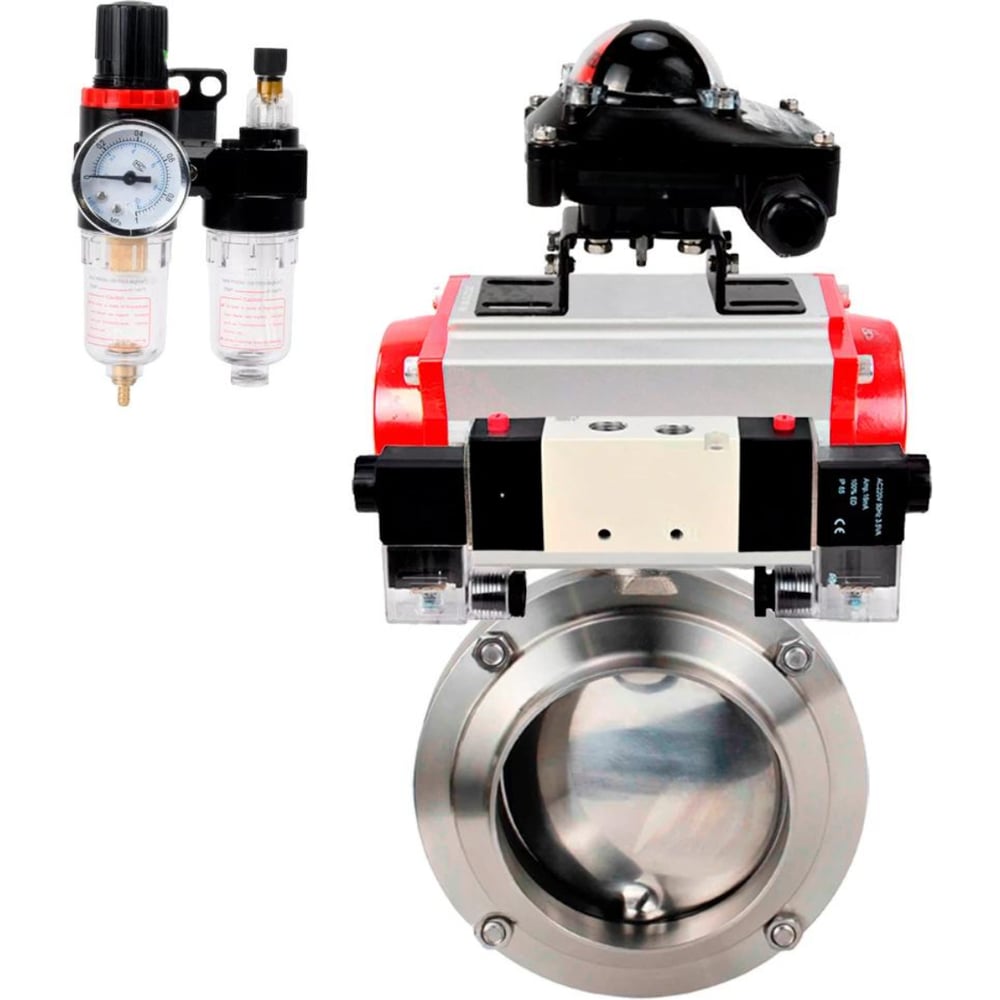 Изображение товара Затвор 304-EPDM Ду25 Ру10 п/приварку нержавеющая сталь D050-79349