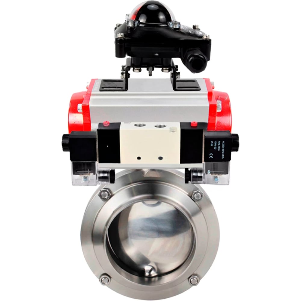 Изображение товара Затвор дисковый 304-EPDM Ду80 Ру10 для пищевой и химической промышленности