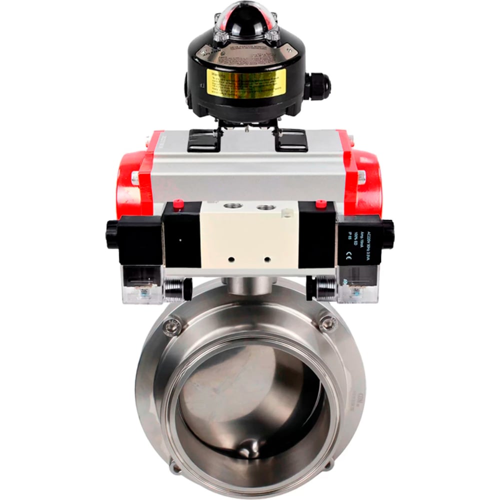 Изображение товара Затвор clamp 304-EPDM-2W-C-H Ду20 Ру10 нержавеющая сталь DN050