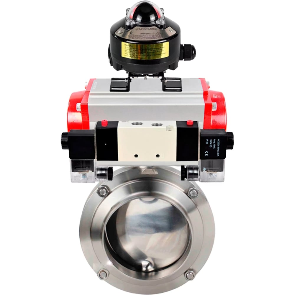 Изображение товара Затвор дисковый 304-304-EPDM Ду40 Ру10 нержавеющая сталь для трубопроводов