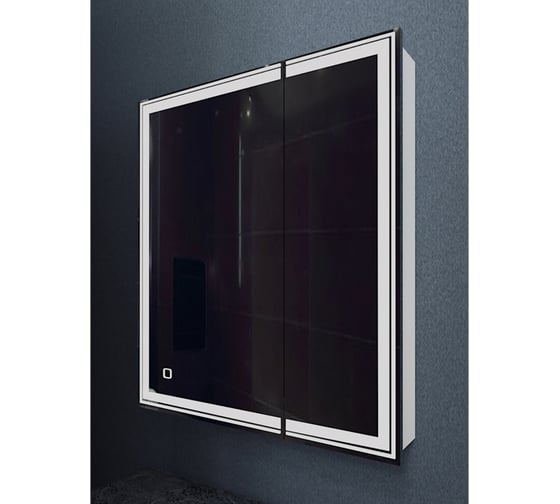 Изображение товара Зеркало шкаф MIXLINE "Мелис" 700x800 ШВ, левый, сенсорный выключатель, светодиодная подсветка 547081