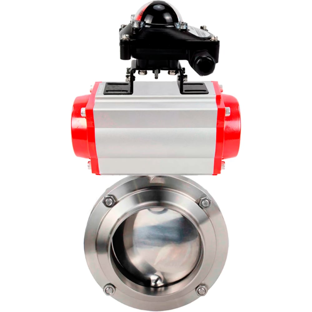 Изображение товара Затвор дисковый 304-304-Sil Ду25 Ру10 под приварку нержавеющая сталь DN.ru D050-78188