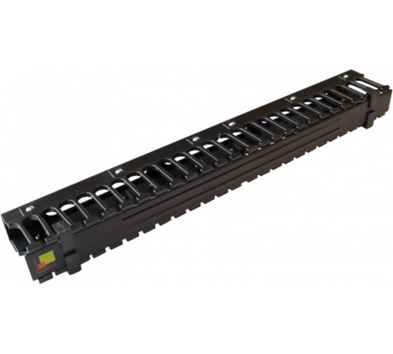 Изображение товара Кабельный органайзер с крышкой LANMASTER 19, 1U LAN-ORG/CV-1U