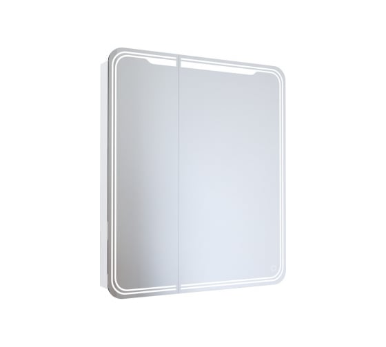 Изображение товара Зеркало шкаф MIXLINE "ВИКТОРИЯ" 700x800 ШВ, 2 створки, правый, светодиодная подсветка 547257