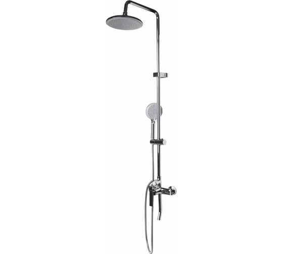 Изображение товара Душевая система MIXLINE смеситель 40К, излив + лейка + душевой шланг + тропический душ ML2418 546108