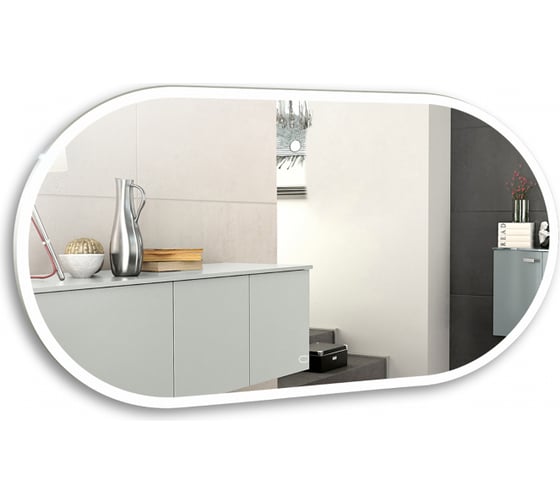 Изображение товара Зеркало MIXLINE "Виола" 500x1000 ШВ сенсорный выключатель, светодиодная подсветка гор/верт 547314