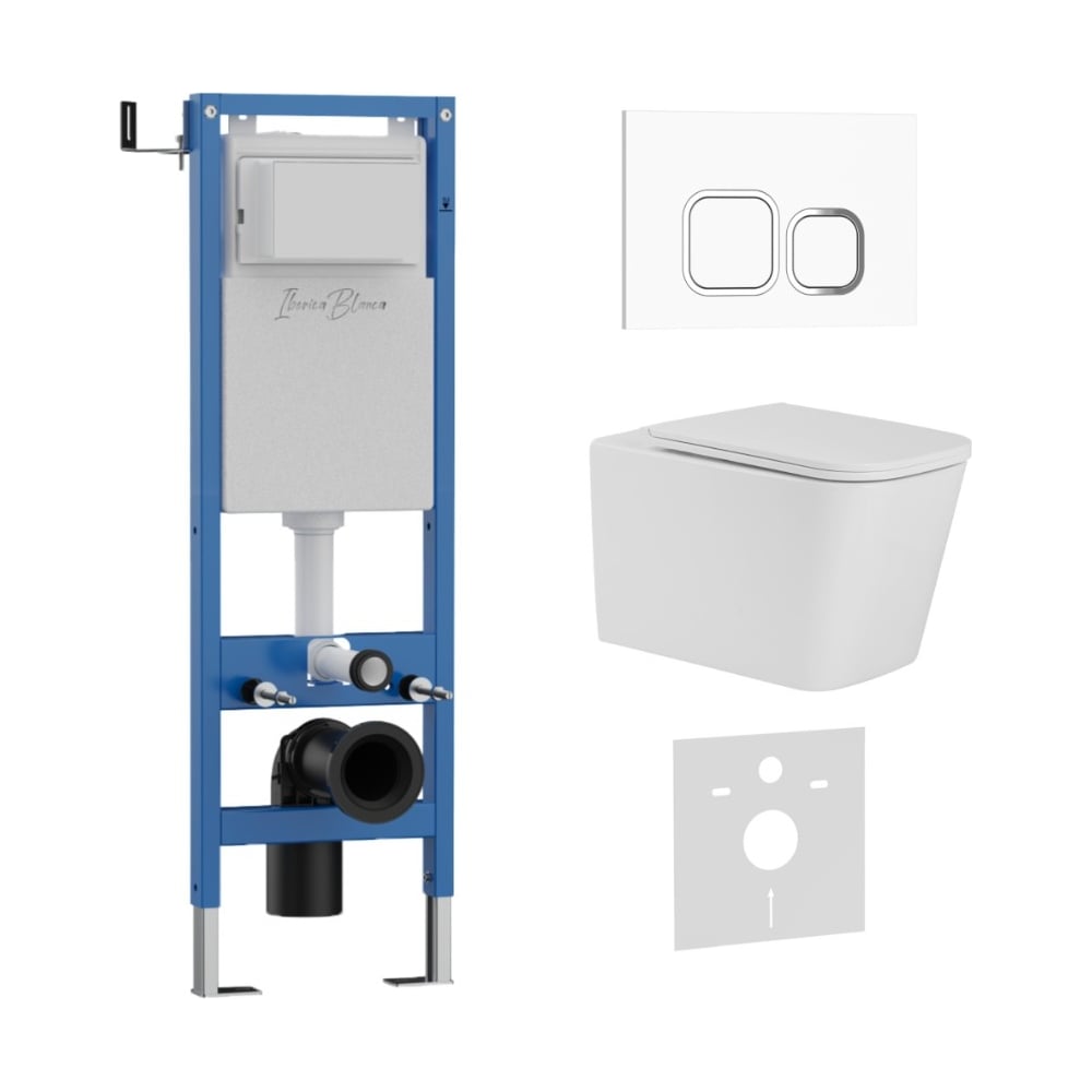 Изображение товара Комплект унитаз с инсталляцией IBERICA BLANCA 40 см серия TOLEDO ALTO
