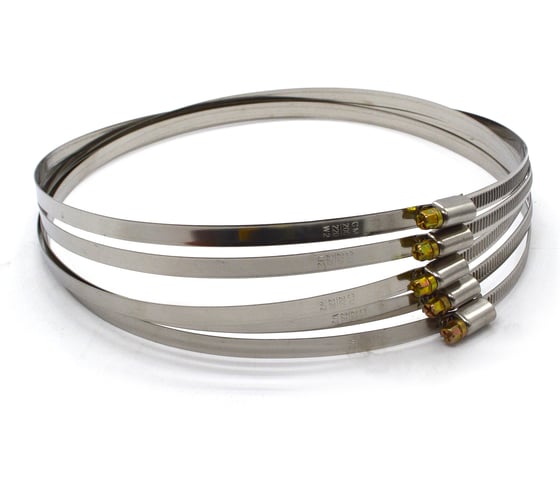 Изображение товара Хомут нержавеющий червячный Novocraft 200x220 мм, уп. 5 шт. 122-09W220 05