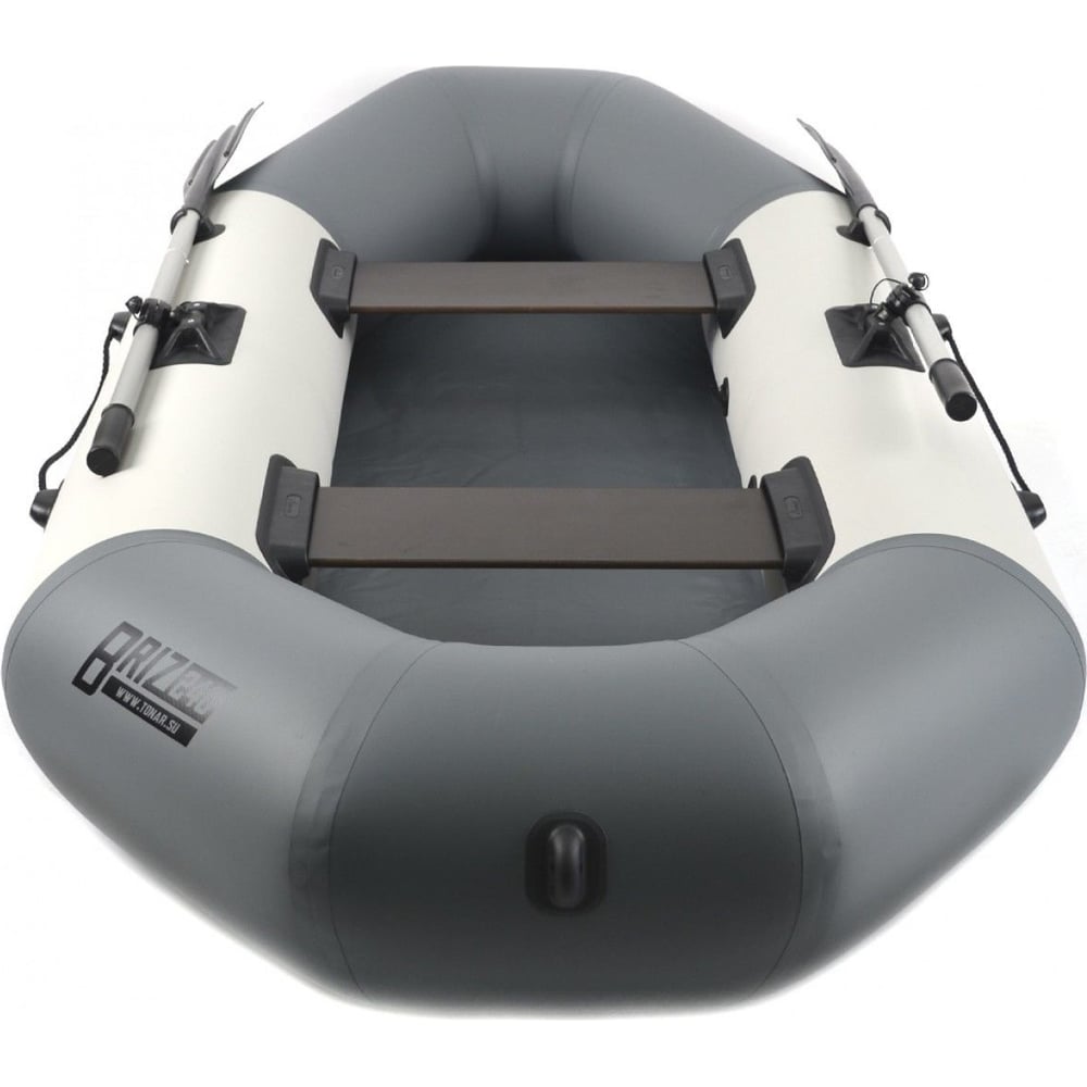 Изображение товара Лодка Тонар Бриз 240 бело/серый 12032020 - прочная надувная гребная лодка для рыбалки и отдыха