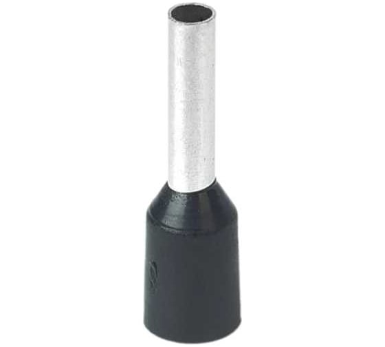 Изображение товара Наконечник-гильза HLT Е1518 1.5мм2 с изолированным фланцем чёрный 100шт. (25уп./уп.) 084-04-35