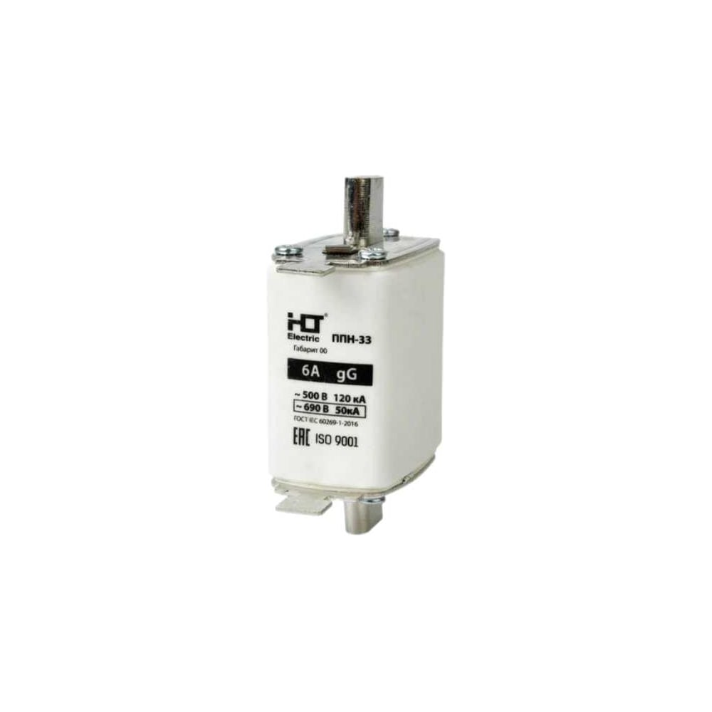 Изображение товара Плавкая вставка предохранителя HLT ППН-33 160/16А габарит 125х29х56.5 мм 3шт