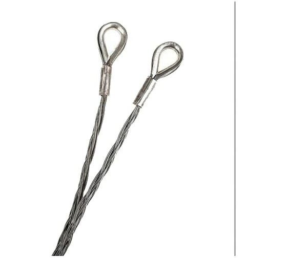 Изображение товара Стандартный кабельный чулок НК-Групп 150-180 мм L=1500 мм 2 петли 160кН КЧС180/2У