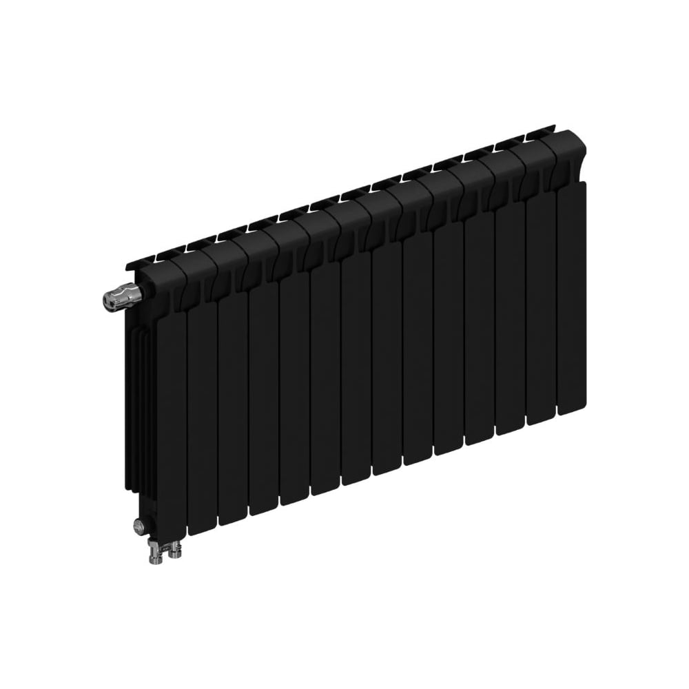 Изображение товара Радиатор биметаллический RIFAR MONOLIT Ventil 500 14 секций Антрацит