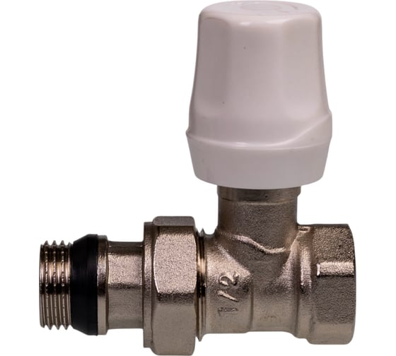 Изображение товара Клапан ручной терморегулирующий для радиатора SUNFLY прямой, с уплотнением 1/2 (XF60257G-12) SF0343228