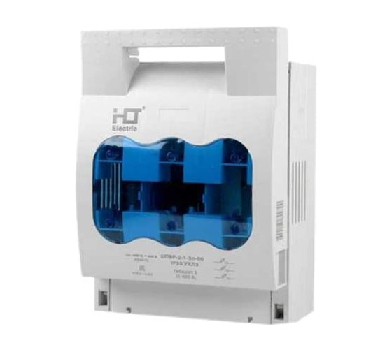 Изображение товара Выключатель-разъединитель HLT ПВР (крепление на шины)габ.2, 3П, 400A 091-05-011