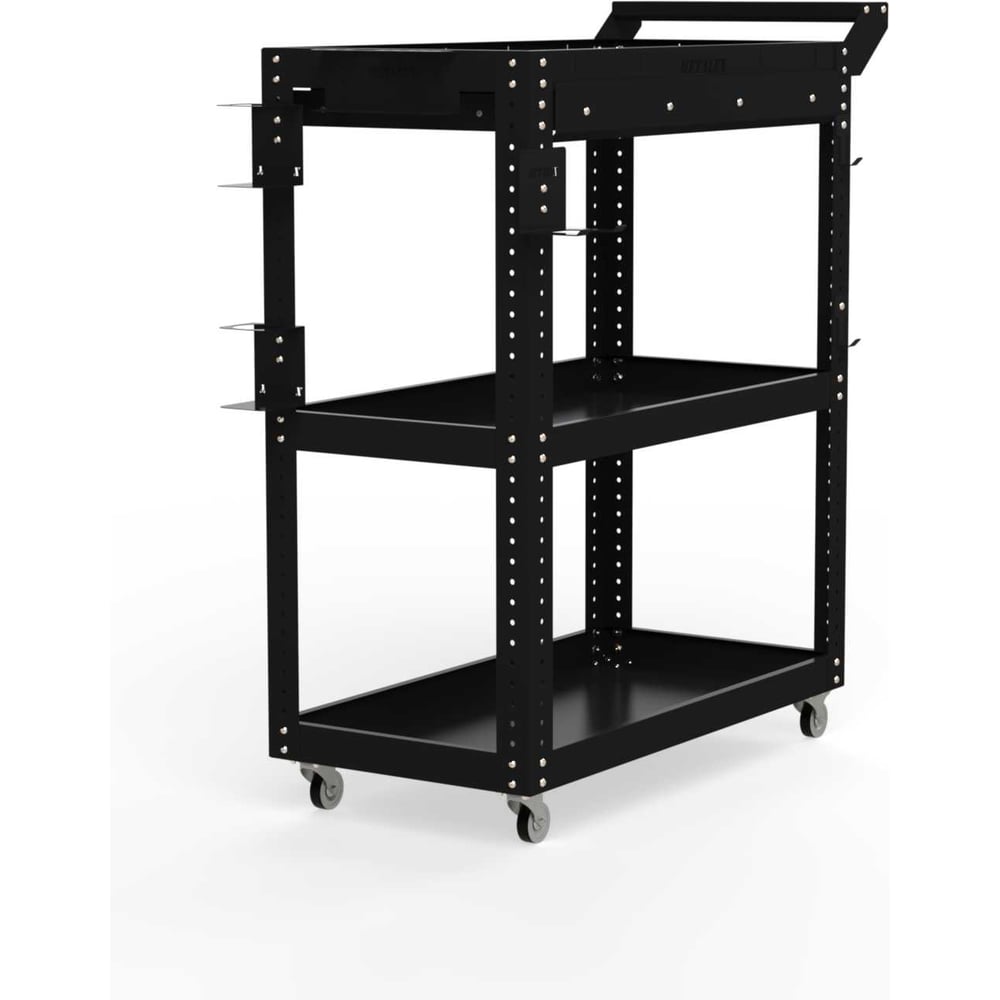 Изображение товара Тележка инструментальная ООО Металекс Metalex Тип 1А, 900x400x950, 3 полки, черный 118645