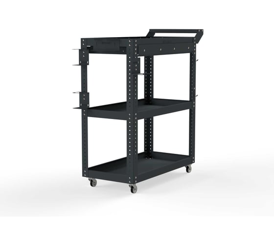 Изображение товара Тележка инструментальная ООО Металекс Metalex Тип 1А, 900x400x950, 3 полки, серый 118631