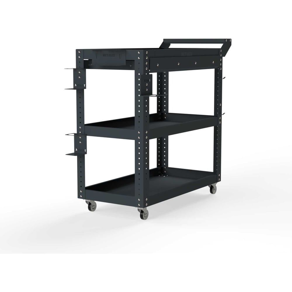 Изображение товара Тележка инструментальная ООО Металекс Metalex Тип 1А, 900x450x800, 3 полки, серый 118628