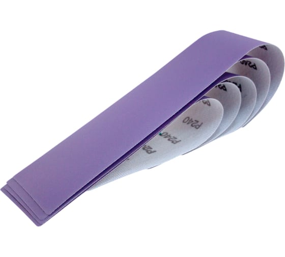 Изображение товара Полоски шлифовальные абразивные CERAMAX PURPLE FILM 70*420 мм без отверстий, P240, 50 шт. 1CRX1043