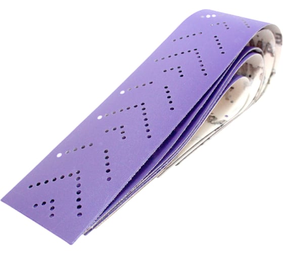 Изображение товара Полоски шлифовальные абразивные CERAMAX PURPLE FILM 70*420 мм multiholes P320, 50 шт. 1CRX1395