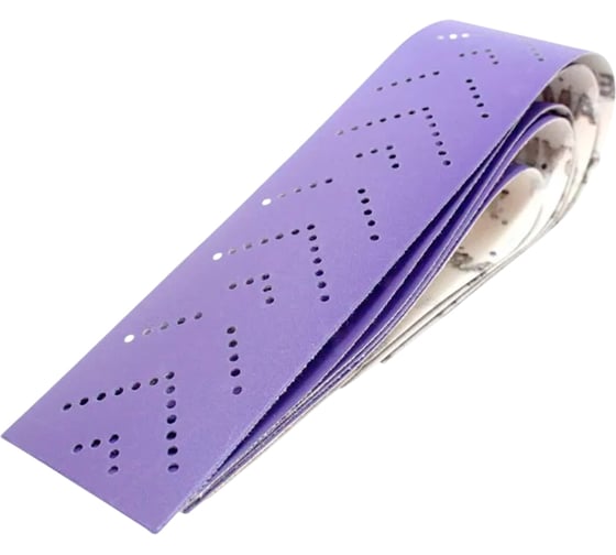 Изображение товара Абразивные полоски 70*420 мм CERAMAX PURPLE PAPER multiholes (мультиотверсные) P400, 50 шт. 1CRX1421