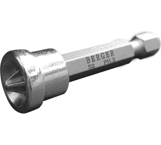 Изображение товара Биты для гипсокартона PH2, 50 мм, 2 шт, S2 Berger BG BG2423