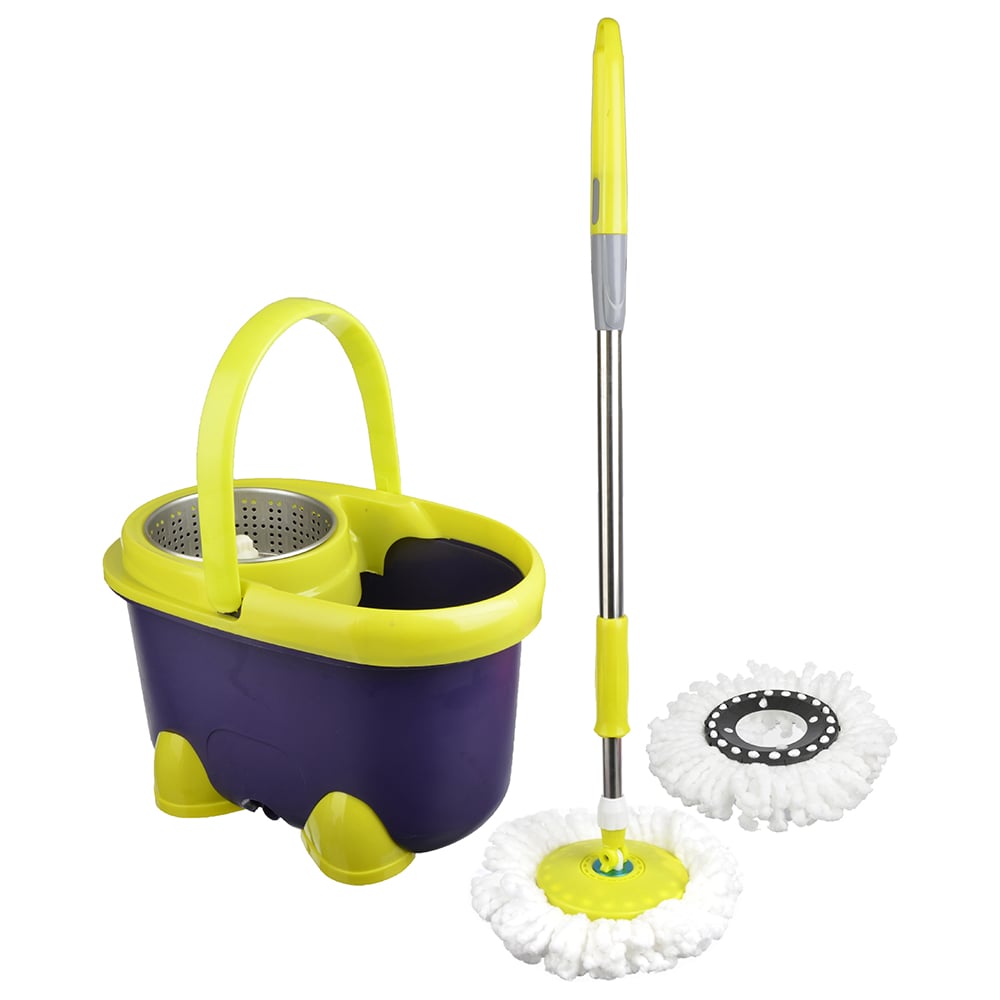 Изображение товара Набор МОП VETTA ведро 14 л швабра с колесами и насадкой микроволокно