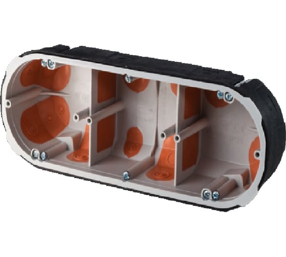 Изображение товара Подрозетник универсальный огнестойкий ОКЛ HF трехместный KPZ 68-50/3 (PO) 215x53 KOPOS KPZ 68-50/3_PO