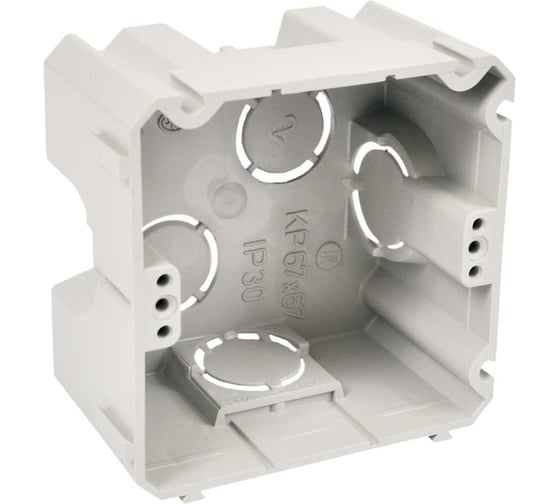 Изображение товара Установочная коробка для твердых стен KOPOS 71x71x42 мм комп. 10 шт. KP 67x67 (KA) KP 67X67_KA