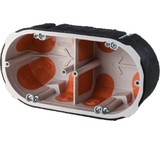 Изображение товара Подрозетник универсальный огнестойкий ОКЛ HF двухместный KPZ 68-50/2 (PO) 144x53 KOPOS KPZ 68-50/2_PO